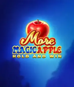 Discover the spellbinding allure of More Magic Apple Hold and Win Slot by 3 Oaks Gaming, featuring a shimmering red apple on a rich blue background. This graphic conveys the magical theme of the game. Suited for those enchanted by fairy-tale slots, the vibrant colors and enticing design make this slot stand out. 