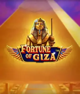 Step into the mystical world of the Fortune of Giza game by Pragmatic Play, highlighting a noble depiction of a Pharaoh before the iconic pyramid backdrop. This graphic conveys the richness of Egyptian culture, perfect for those interested in ancient civilizations, offering a captivating escape.