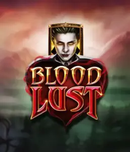 A dark and seductive view of the Blood Lust slot by ELK Studios, featuring gothic vampire symbols and a haunting castle backdrop. The visual emphasizes the slot's enthralling atmosphere, alongside its innovative game mechanics, making it an enticing choice for those interested in dark, supernatural themes.